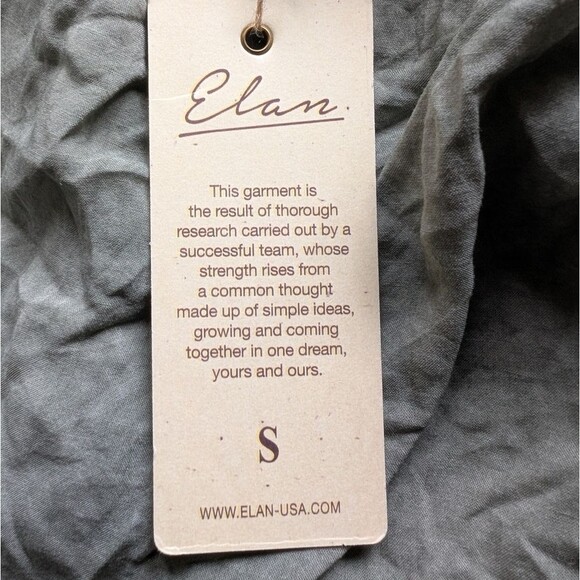 Elan Romper Green Elastic Waist Lightweight Size Small - Picture 8 of 8